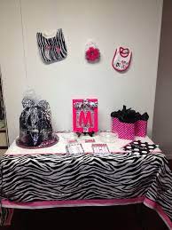 Pink And Zebra Baby Shower Decorations Baby Shower Elefantes Baby Shower Elefantes