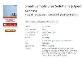 Solutions To Working With Small Sample Sizes Paulvanderlaken Com