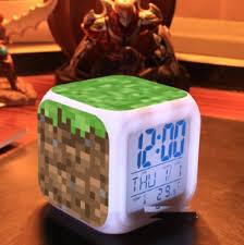Minecraft Lamp Touch Light Minecraft Alarm Clock With Led Alarm Clock Clock Led