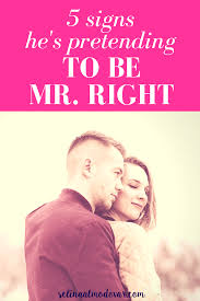 Here are 16 signs your boyfriend or guy is totally head over heels in love with you. 5 Signs He S Pretending To Be Mr Right Selina Almodovar