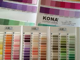 kona cotton to aurifil thread conversion chart updated