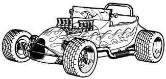 Hot Rod Sporty Car Coloring Page Race Car Coloring Pages Monster Truck Coloring Pages Truck Coloring Pages