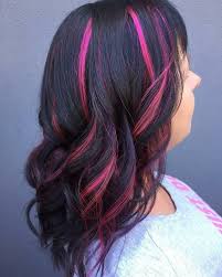 Get notified when black hair with pink streaks is updated. Long Straight Hair With Pink Highlights Novocom Top