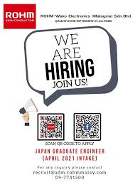 Jawatan kosong area meru klang ‼️ kilang sarung tangan lelaki / perempuan warganegara sahaja umur : R Rohm Wako Electronics Malaysia Sdn Bhd Rasmi Official Facebook