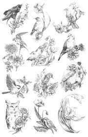 Bird Of The Month Original Happy Birthday By Aprilalayne Com Each Bird And Flower Represents A Birth Month Birth Flower Tattoos Bird And Flower Tattoo Flower Tattoo Sleeve