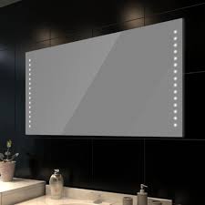 Miroir design éclairant à suspendre avec bords biseautés: Miroir Lumineux De Salle De Bain A Led 100 X 60 Cm