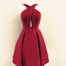 Burgundy Homecoming Dresses Open Back Homecoming Dress Short Prom Dress Halter Cocktail Dresses Backless Homecoming Dresses Affordable Bridesmaid Dresses A Line Cocktail Dress