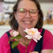 Crepe Paper Wild Rose Branch Workshop