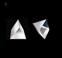 Prisma de vidro óptico de acrílico, mini prisma triangular