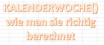 In genau einem jahr ist der 13.07.2022 übrigens ein mittwoch. Kalenderwoche Wie Sie Richtig Berechnet Wird Excelnova