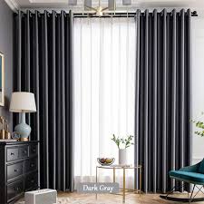 Set of 2 curtains grey white grommet top contemporary window panel. Gray 3d Embossed Textured Living Room Darkening Curtains Anady Top