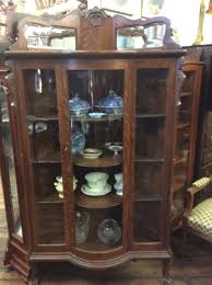 Oak Corner China Cabinet 75 Tall Ebay In 2020 Corner China Cabinets China Cabinet Oak China Cabinet