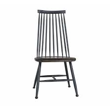 Metal Windsor Back Side Chair In Walnut In 2020 Metal Restaurant Side Chairs Chair