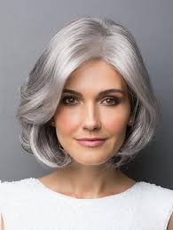 For women over 60, finding a mature style and color you're comfortable with can be difficult. Amal By Rene Of Paris Hi Fashion Hair Styles Medium Hair Styles Gorgeous Gray Hair