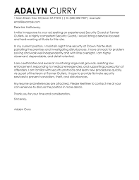 Best Security Guard Cover Letter Examples Livecareer