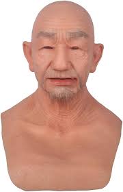 Amazon.com: YRZGSAWJ Realistic Silicone Masks for Men Full Head Old Man  Human Face Mask Crossdresser Cosplay Halloween (William Old Man, Beige) :  Clothing, Shoes & Jewelry