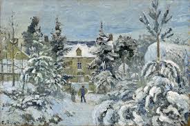 Camille Pissarro Bords De L Oise A Auvers Sur Oise 1878 Camille Pissarro Camille Pissarro Paintings Winter Art