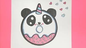 Ausmalbilder panda in der rubrik ausmalbilder panda zum ausdrucken und ausmalen. Kawaii Einhorn Panda Donut Malen Youtube