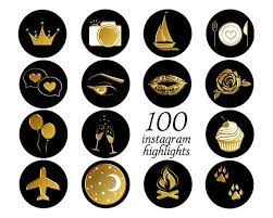Maybe you would like to learn more about one of these? 100 Black Gold Instagram Covers Etsy In 2021 Free Icons Instagram Settings Instagram