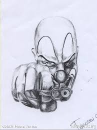 Cool Gangster Clown Tattoo Ideas In 2020 Clown Tattoo Gangster Tattoos Tattoo Art Drawings