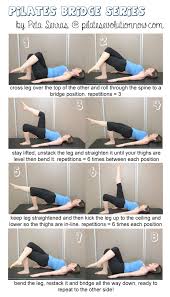 Pilates Bridge Series For Strong Glutes And Toned Legs Peta Serras Hot Pilates Pilates Pilates Reformer Exercises