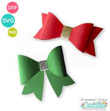 Download Free 3d Bow Svg File Template For Silhouette Cricut