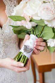 Famibay handmade wedding bridal bouquet wedding holding silk rose bouquet with rhinestone brooch pearls ribbon tassel decorative for wedding church ivory. White Ivory And Blush Pink Roses In Wedding Bouquet With Butterfly Brooch Tampa Wedding Floral Designer Northside Florist Beautiful Tampa Weddings