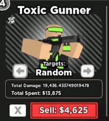 Toxic Gunner | Tower Defense Simulator Wiki | Fandom