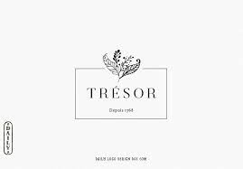 Hand Drawn Style Botanic Logo Design By Daily Logo Design The Paris Studio Logo Design Geometric Logo Design Text Logo Design