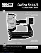 Senco Finishpro 32 Manuals