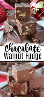 Chocolate Walnut Fudge Chocolate Walnut Fudge Fudge Recipes Chocolate Walnut Fudge Recipe
