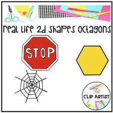 A regular octagon has schläfli symbol {8} and can also be constructed as a quasiregular truncated square, t{4}. Octagon Real Life Objects 2d Shapes Clip Art By The Clip Artist Tpt