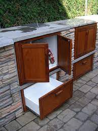 Innovative cabinets are available for most of the big names in outdoor grills, cooktops, sinks and appliances. 11 Polyethylene Doors And Outdoor Kitchen Options Ideas Outdoor Kitchen Outdoor Kitchen Design Outdoor Kitchen Cabinets