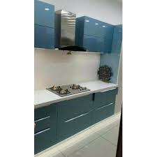 Blue Rectangular Pvc Kitchen Cabinet Rs 30000 Unit Kapaleshwar Glass Aluminium Id 20452578955