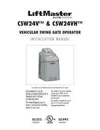 You need a high voltage pulse from coil to. Http Www Allgateoperatormanuals Com Liftmaster Csw24v Swing Gate Operator Manual Pdf