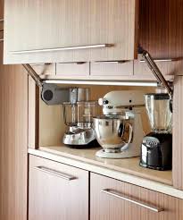 variety of appliances storage ideas for