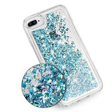 Amazon Com Iphone 8 Plus Case Iphone 7 Plus Case Maxdara Screen Protector Glitter Liquid Protective Bumper Case Iphone 7 Plus Iphone 7 Plus Cases Iphone 7