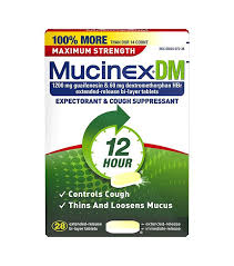 Mucinex 12 Hour Max Strength Expectorant Cough Suppressant Tablets Cough Suppressant Suppressant Mucinex