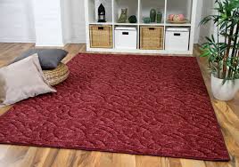 Auch runde hochflorteppiche und grosse langflorteppiche können sie hier online bestellen. Konturenschnitt Hochflor Langflor Teppich Frieda Rot