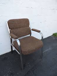 vintage chrome office side chair made in canada by global 7163 by aaantiquesmidcentury on etsy chair upholstered chairs chair and ottoman set