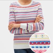 Gap Factory Sweaters Gap Factory Multi Crazy Pattern Crewneck Sweater Poshmark