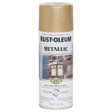 Rust Oleum Stops Rust Gloss Warm Gold Metallic Spray Paint Net Wt 11 Oz In The Spray Paint Department At Lowes Com
