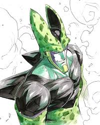 Perfect Cell My Favorite Saga And Villain From Z I M Taking 8 5x11 Character Bust Commissions Similar To This One For Perfect Cell Comic Art Rogue Comics
