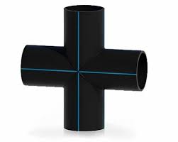 500mm HDPE Fabricated Cross Tee at ₹ 250/piece | HDPE Pipe ...