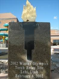 Lake to lake team relay & ultra. 2002 Winter Olympics Torch Relay Site Lehi Utah Olympic Memorabilia On Waymarking Com