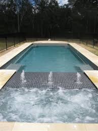 Sunpods Are Ideal To Unite Two Primary Bodies Of Water Like A Pool And A Spa This Clever Design Application Creates Som Pool Pool Environment Fiberglass Pools