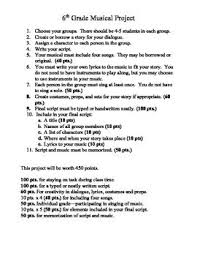 Write Your Own Musical Project Writing Musicals Teaching