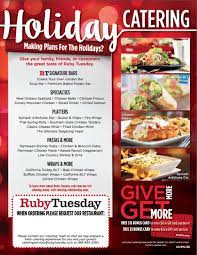 Holiday Catering Flyer I Made For Ruby Tuesday Rubytuesday Pork Shop Recipes Chicken Drumstick Recipes Baked Potato Bar