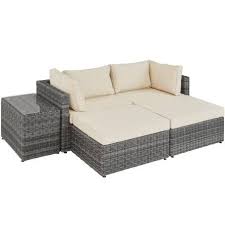 Rattan Lounge Mit Aluminiumgestell San Domino Gunstig Online Kaufen Tectake Outdoor Mobel Lounge Und Outdoor Lounge