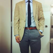 Black Blazer Grey Pants Men Tan Blazer Grey Pants Cotton Jacket Men Jackets Men Fashion Blazer Outfits Men